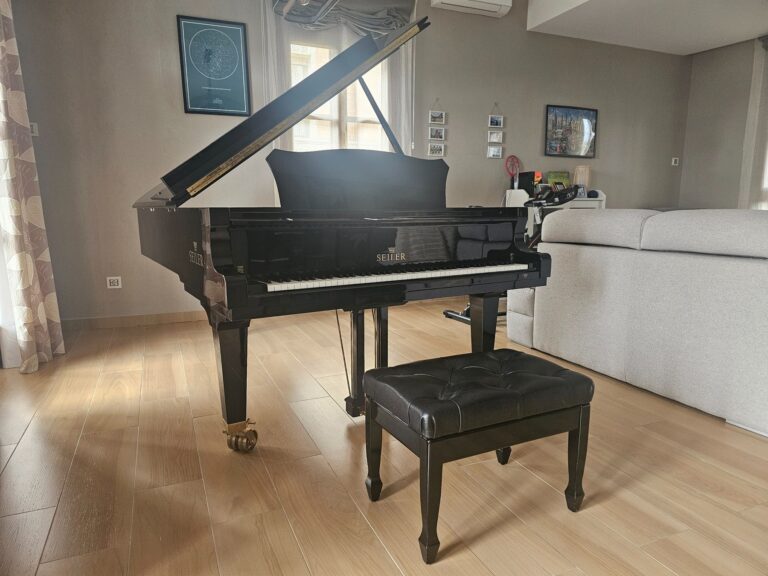 Piano à queue Steinway dans un salon