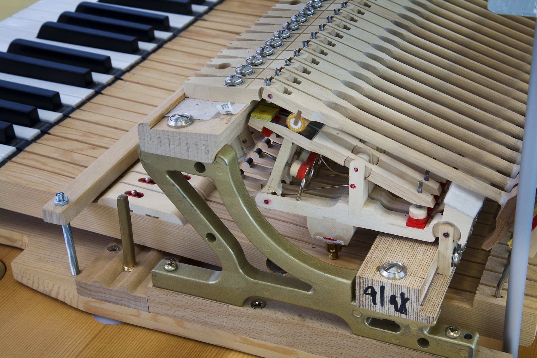 Mécanique d’un piano à queue