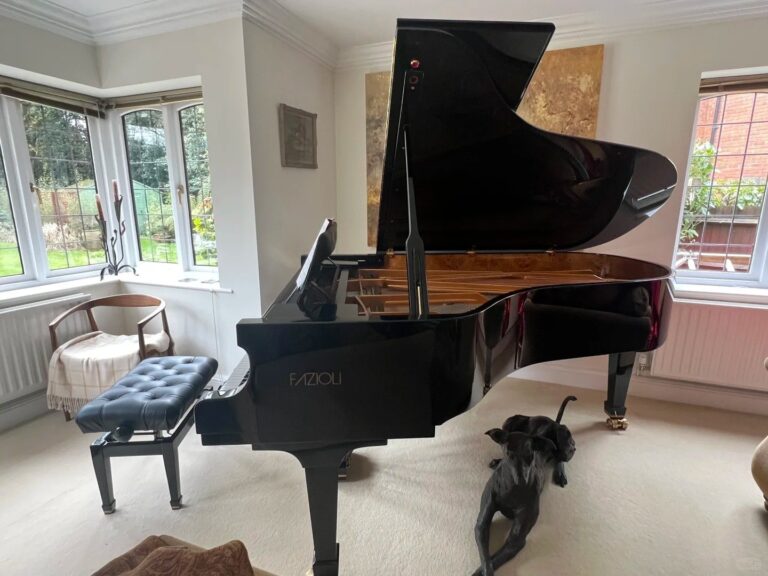 Piano à queue Fazioli dans une maison